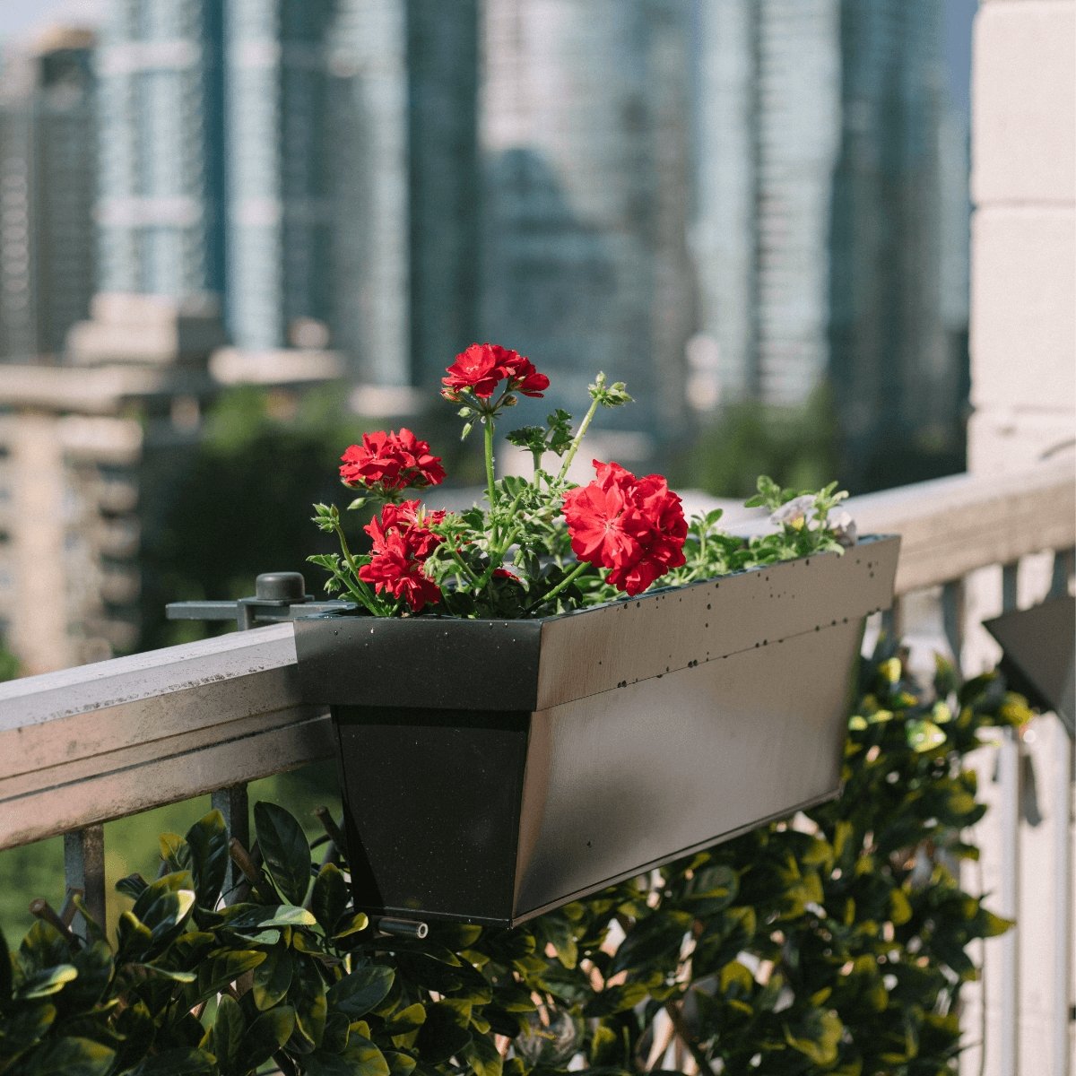 Adjustable Railing Planters - Views Balcony Bar | Turn your Balcony into a Bar!