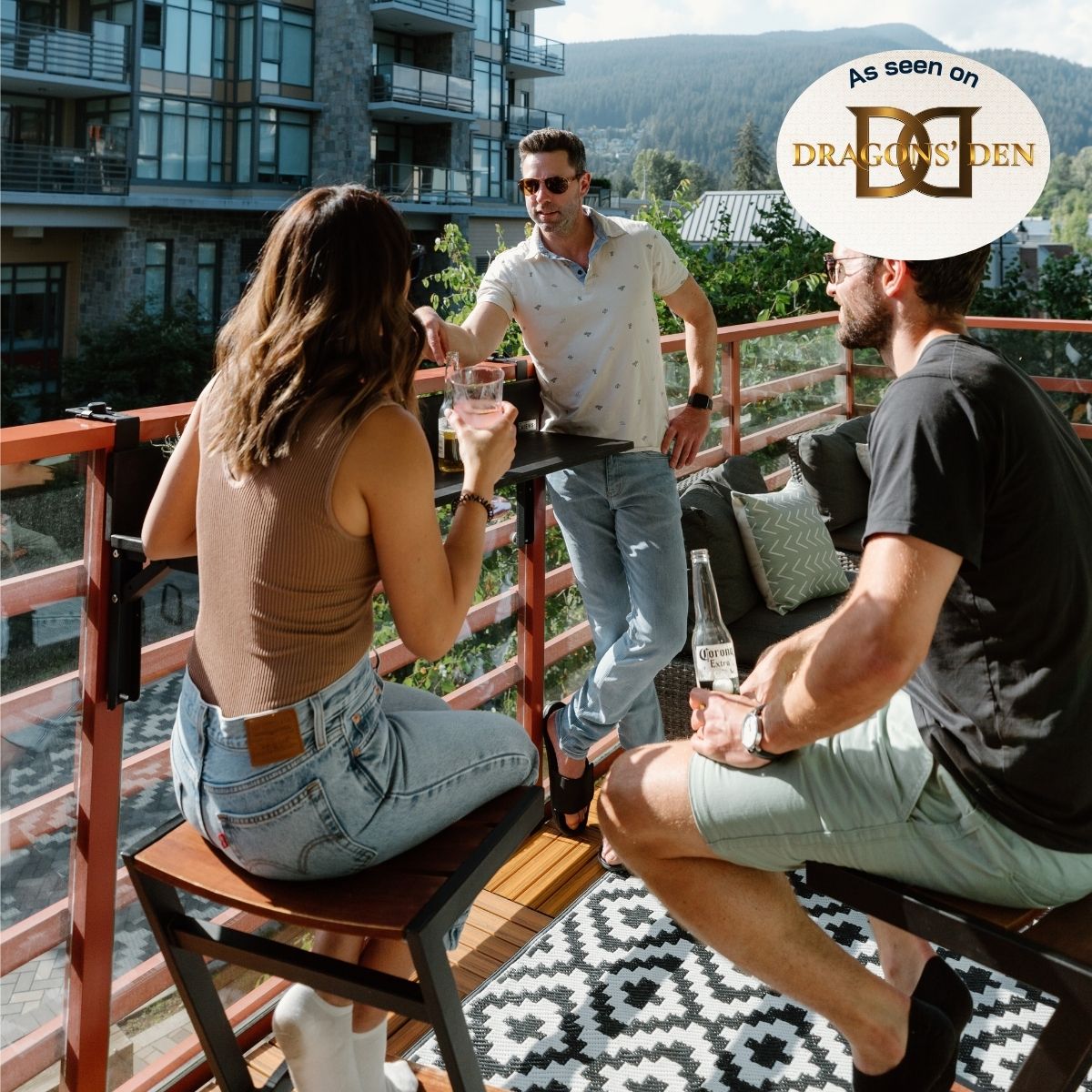 Apartment Balcony Starter Kit - Views Balcony Bar | Turn your Balcony into a Bar!