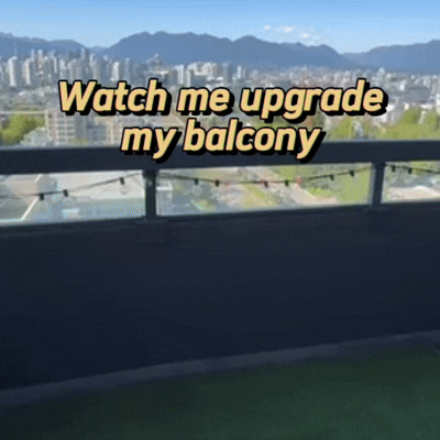 Unboxing the Views Balcony Bar with acacia wood surface and mounting onto a bare railing